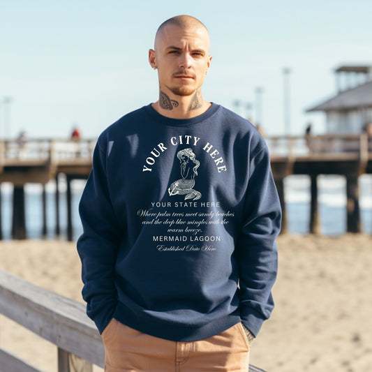 Mermaid Lagoon Sweatshirt - Customize With Your City